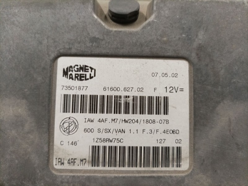 Recambio de kit inmovilizador para fiat seicento (187) referencia OEM IAM 73501877 6160062702F 46734574