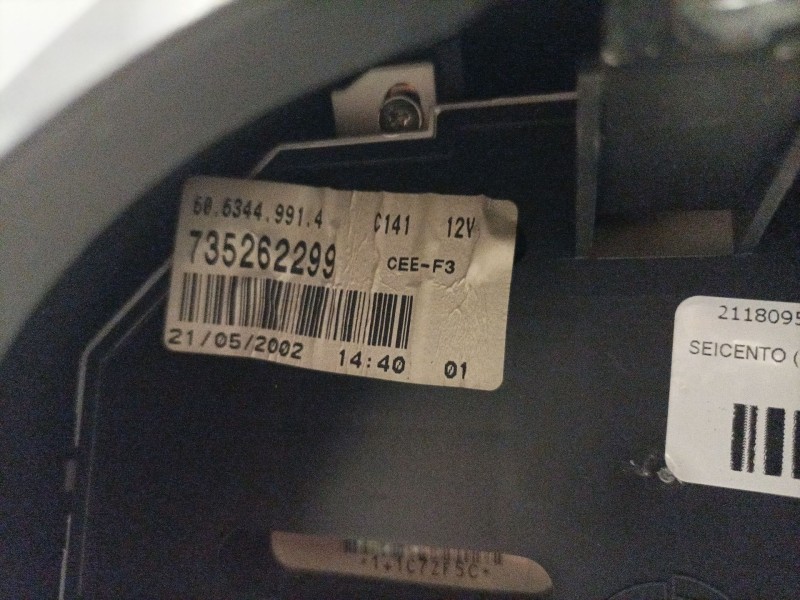 Recambio de cuadro instrumentos para fiat seicento (187) referencia OEM IAM 735262299 6063449914 