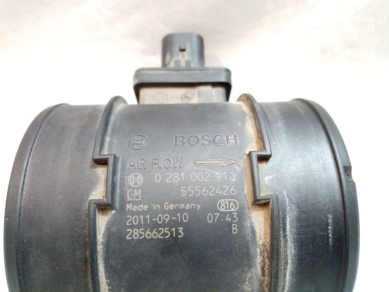 Recambio de caudalimetro para opel insignia berlina referencia OEM IAM 0281002912  