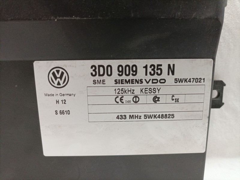 Recambio de modulo electronico para volkswagen touareg (7la) referencia OEM IAM 3D0909135N  