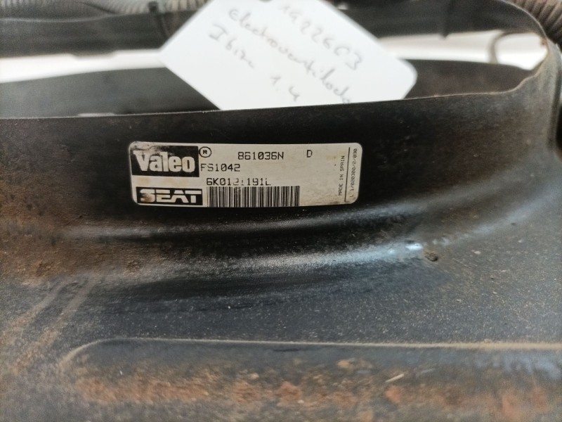 Recambio de electroventilador para seat ibiza (6k1) 1.4 referencia OEM IAM 6K0121191L861036N  