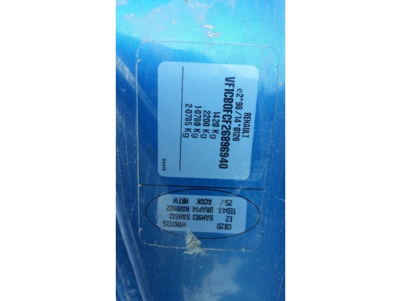 renault clio ii fase ii (b/cb0) del año 2001