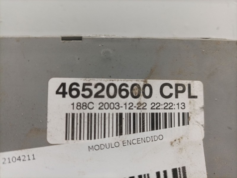 Recambio de modulo encendido para fiat punto berlina (188) 1.3 jtd cat referencia OEM IAM 51735172NPL  