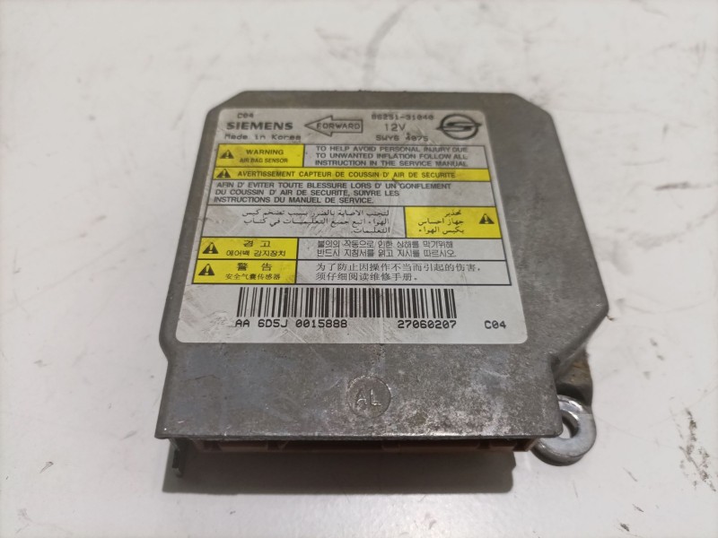 Recambio de centralita airbag para ssangyong actyon referencia OEM IAM 8625131040  