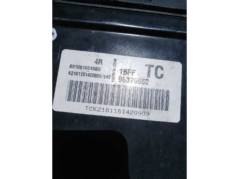 Recambio de centralita motor uce para chevrolet kalos 1.2 cat referencia OEM IAM 96376652 S010016040 