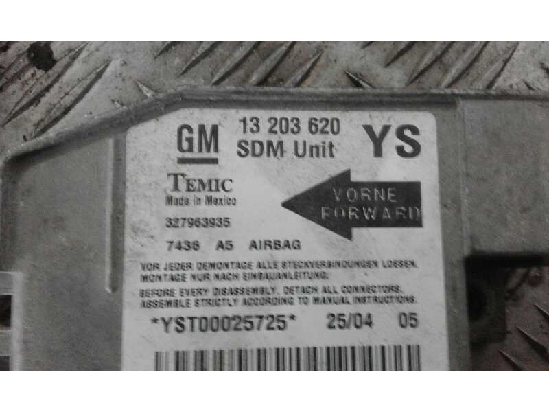 Recambio de centralita airbag para opel astra h berlina enjoy   |   01.04 - 12.07 | 2004 - 2007 | 101 cv / 74 kw referencia OEM 