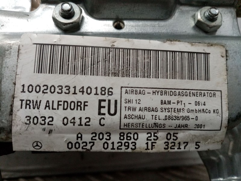 Recambio de airbag lateral izquierdo para mercedes clase c (w203) berlina referencia OEM IAM A2038602505  