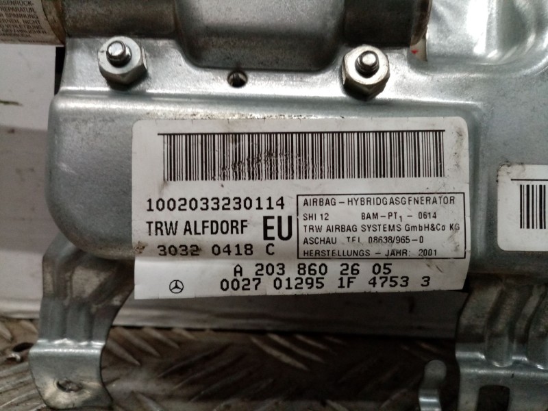 Recambio de airbag lateral derecho para mercedes clase c (w203) berlina referencia OEM IAM A2038602605  