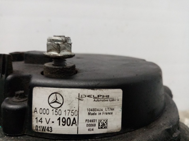 Recambio de alternador para mercedes clase c (w203) berlina referencia OEM IAM A0001501750  