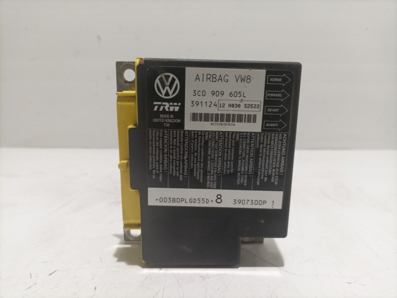 Recambio de centralita airbag para seat leon (1p1) referencia OEM IAM 3C0909605L 391124 TRW