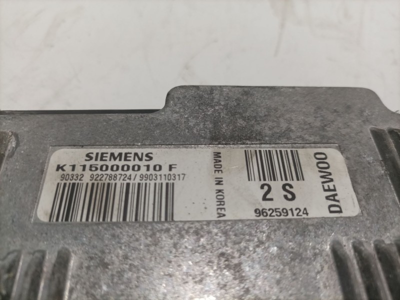 Recambio de centralita motor uce para daewoo matiz 0.8 cat referencia OEM IAM K115000010F  