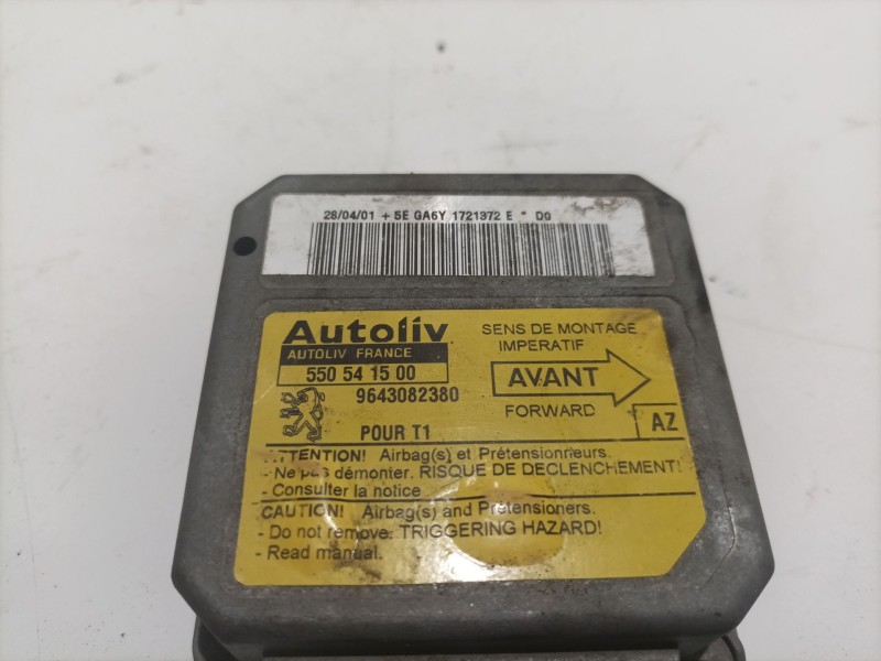 Recambio de centralita airbag para peugeot 206 berlina xr referencia OEM IAM 9643082380  