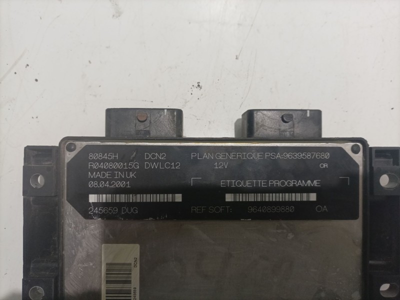 Recambio de centralita motor uce para peugeot 206 berlina xr referencia OEM IAM 9640899880  