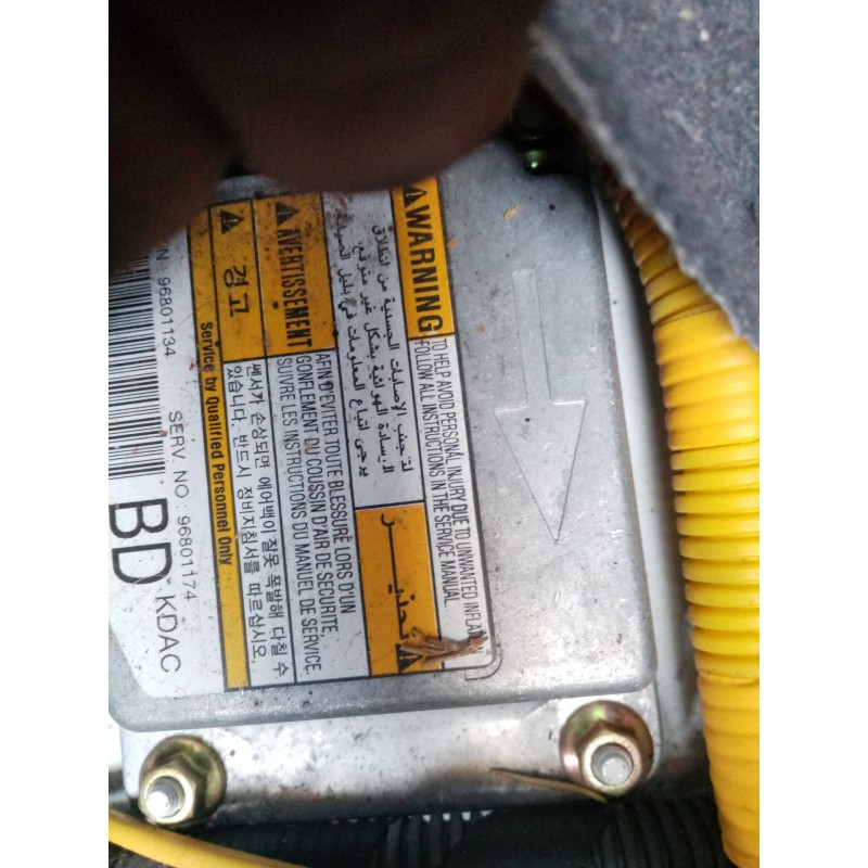 Recambio de centralita airbag para chevrolet matiz referencia OEM IAM 96801134  