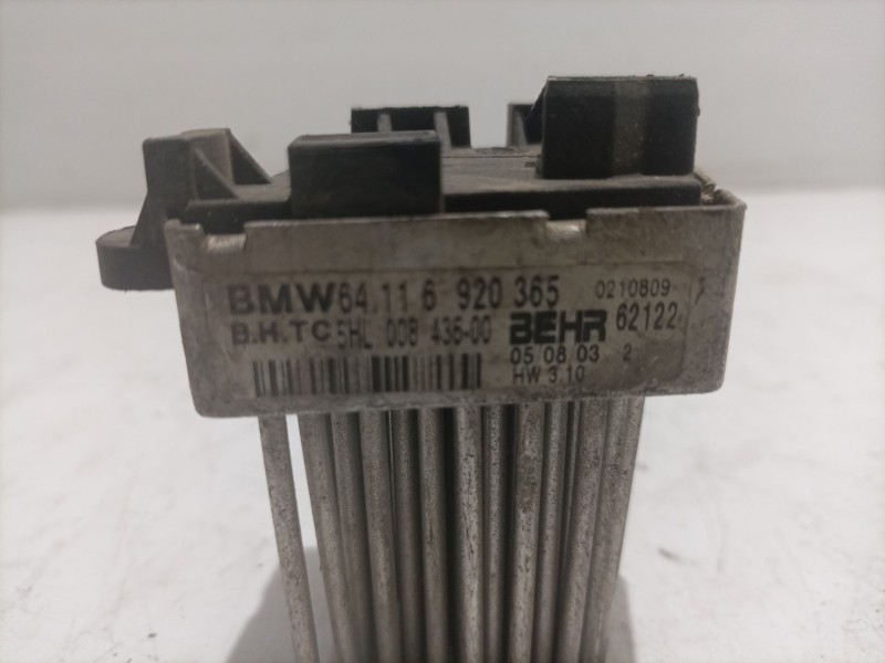 Recambio de resistencia calefaccion para bmw serie 3 coupe (e92) referencia OEM IAM 64116920365  