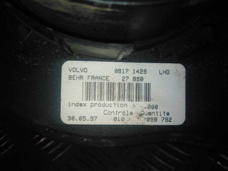 Recambio de ventilador calefaccion para volvo v 70  familiar    |   0.96 - 0.00 | 1996 - 2000 referencia OEM IAM  09171429LHD 