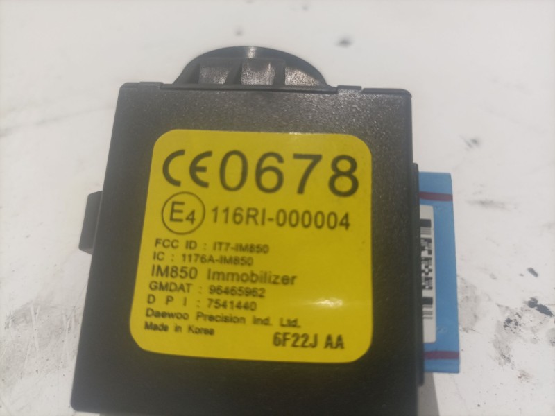 Recambio de centralita inmovilizador para chevrolet matiz referencia OEM IAM 116R1000004  IT7IM850