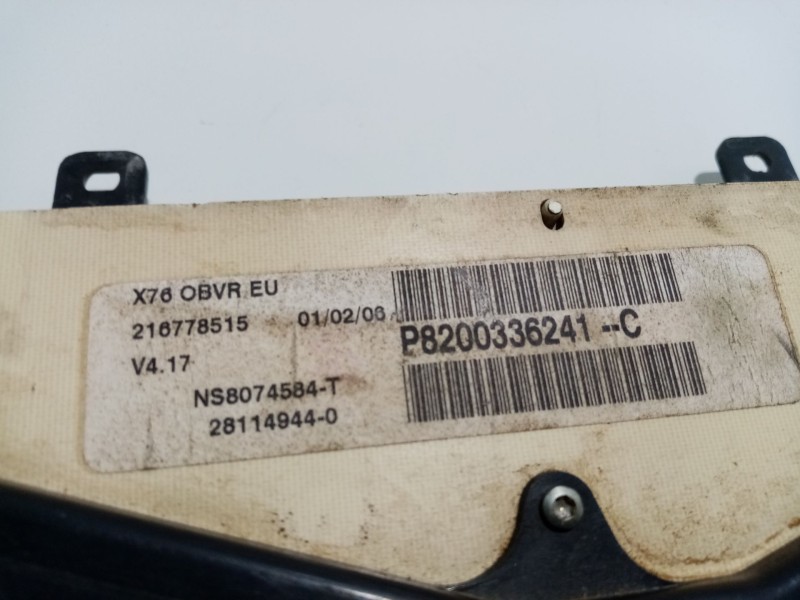 Recambio de cuadro instrumentos para renault kangoo (f/kc0) 1.5 dci diesel referencia OEM IAM 8200336241C  