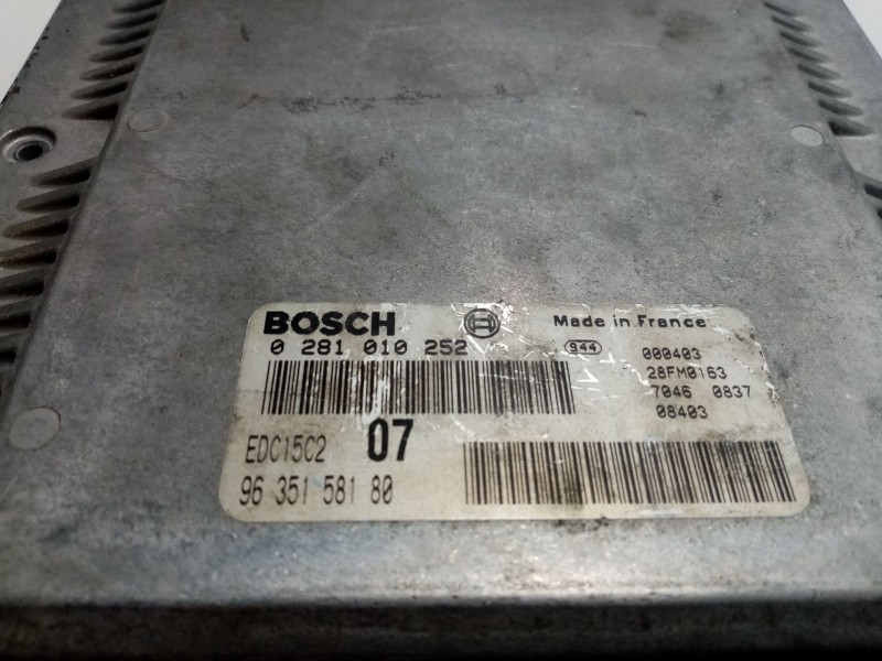 Recambio de centralita motor uce para citroen xantia berlina referencia OEM IAM 0281010252  