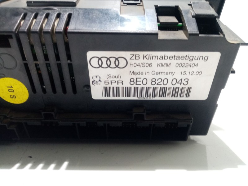 Recambio de mando calefaccion / aire acondicionado para audi a4 berlina (8e) 2.0 referencia OEM IAM 8E0820043AC  