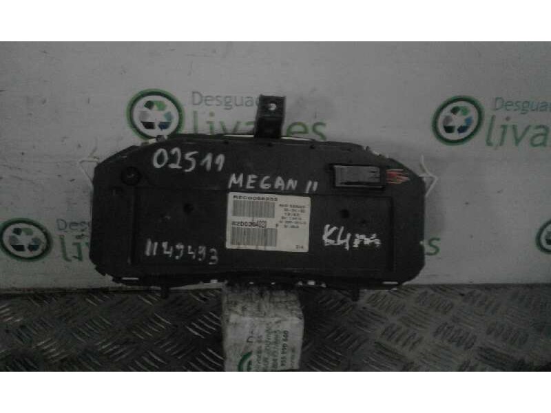 Recambio de cuadro instrumentos para renault megane ii berlina 5p 1.6 cat   |   0.02 - 0.09 | 2002 - 2009 | 113 cv / 83 kw refer