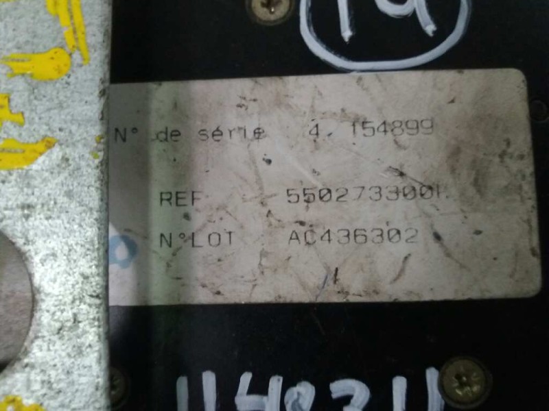 Recambio de centralita airbag para renault twingo (co6) 1.3 cat   |   0.93 - 0.07 | 1993 - 2007 | 54 cv / 40 kw referencia OEM I