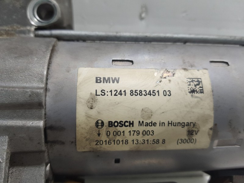 Recambio de motor de arranque para bmw 1 (f20) 116d referencia OEM IAM 1241858345103  20161018