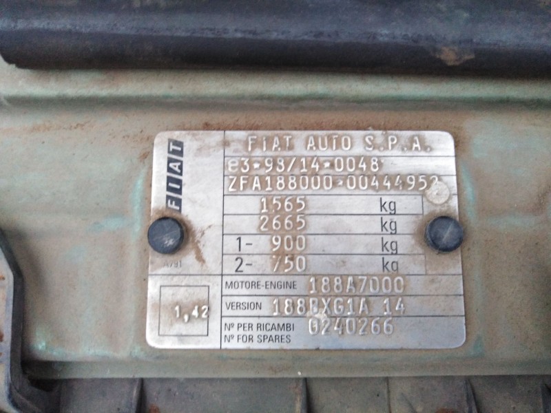 fiat punto del año 2002