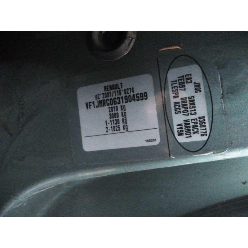 renault scenic ii del año 2004