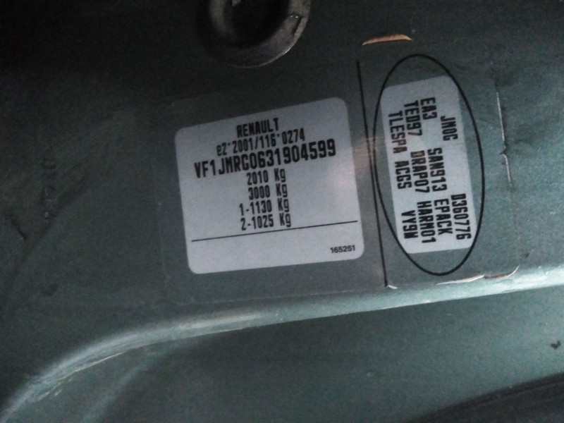 renault scenic ii del año 2004