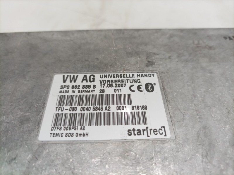 Recambio de modulo bluetooth para seat leon (1p1) referencia OEM IAM 5P0862335B  