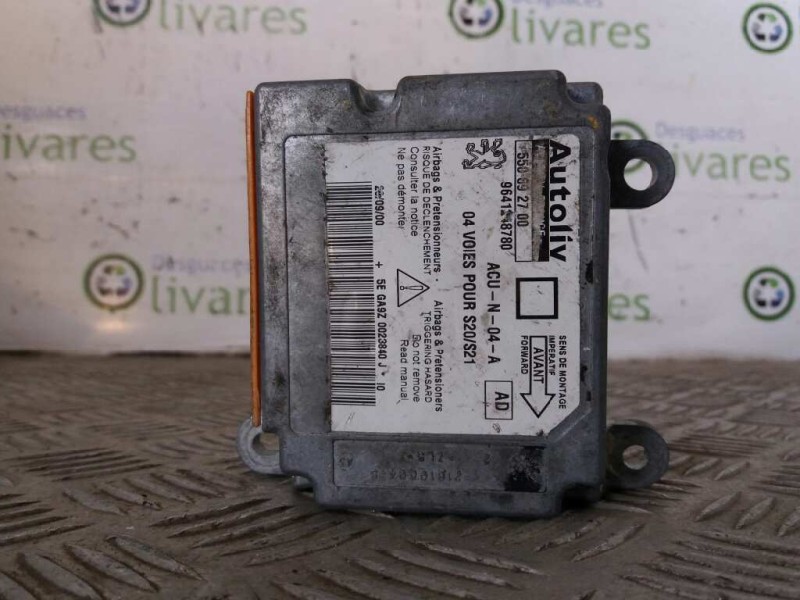 Recambio de centralita airbag para peugeot 106 (s2)    |   0.96 - 0.04 | 1996 - 2004 referencia OEM IAM 550892700 9641248780 