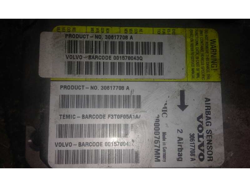 Recambio de centralita airbag para volvo s40 berlina    |   0.95 - 0.05 | 1995 - 2005 referencia OEM IAM   