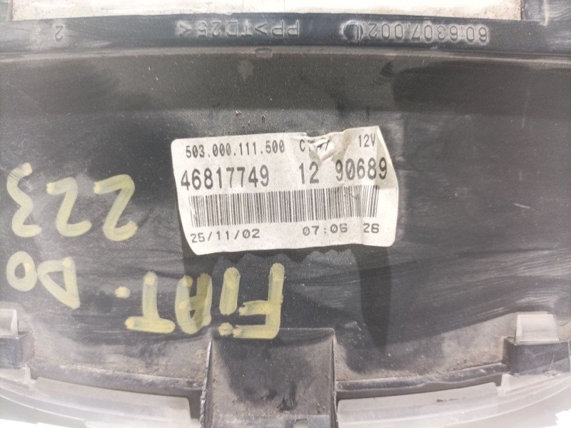 Recambio de cuadro instrumentos para fiat doblo (119) referencia OEM IAM 46817749 503000111500 1290689