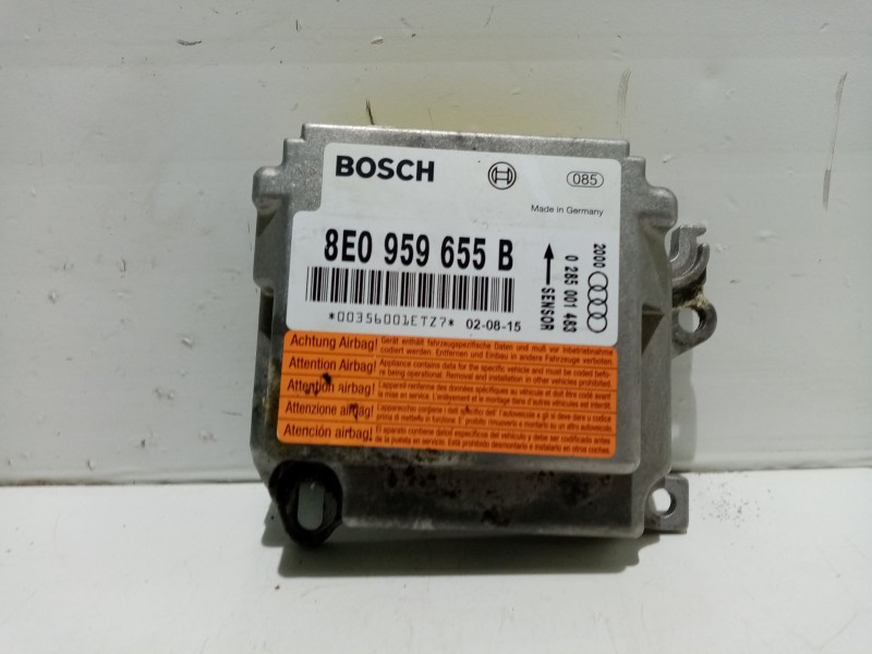 Recambio de centralita airbag para audi a4 b6 (8e2) 2.0 referencia OEM IAM 8E0959655B 0285001483  Recambio de centralita airbag para audi a4 b6 (8e2) 2.0 referencia OEM IAM 8E0959655B 0285001483