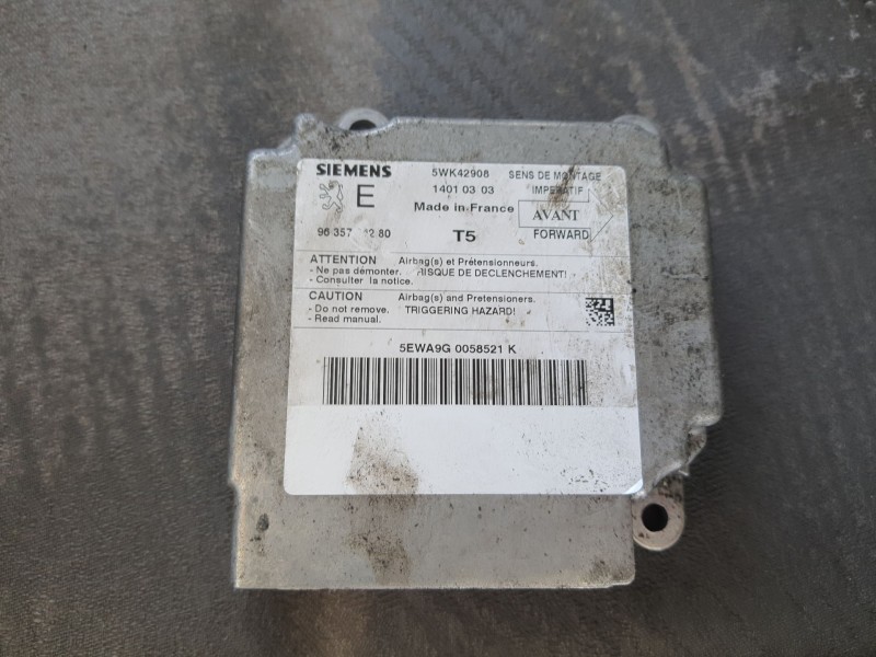 Recambio de centralita airbag para peugeot 307 break (3e) 2.0 referencia OEM IAM 9635784280  