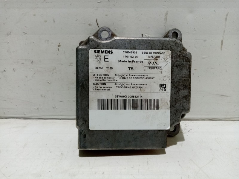 Recambio de centralita airbag para peugeot 307 break (3e) 2.0 referencia OEM IAM 9635784280  