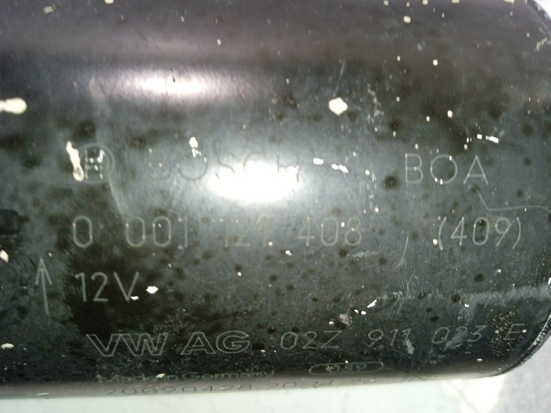 Recambio de motor de arranque para volkswagen passat cc (357) referencia OEM IAM 02Z911023G ARF011151HQ S615707