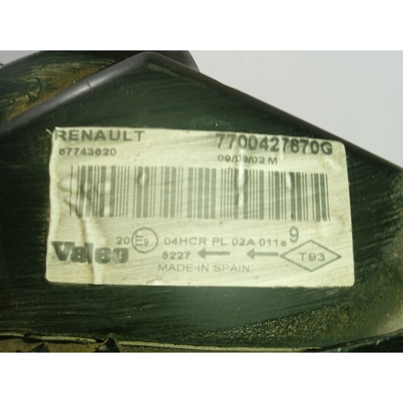 Recambio de faro derecho para renault megane i (ba0/1_) 1.9 dti (ba1u) referencia OEM IAM    Recambio de faro derecho para renault megane i (ba0/1_) 1.9 dti (ba1u) referencia OEM IAM