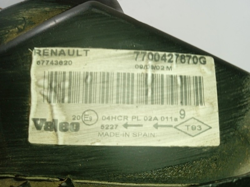 Recambio de faro derecho para renault megane i (ba0/1_) 1.9 dti (ba1u) referencia OEM IAM    Recambio de faro derecho para renault megane i (ba0/1_) 1.9 dti (ba1u) referencia OEM IAM