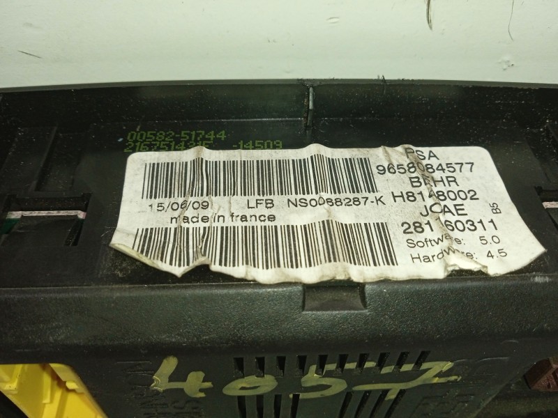 Recambio de mando climatizador para citroën c4 berlina 1.6 16v hdi referencia OEM IAM   