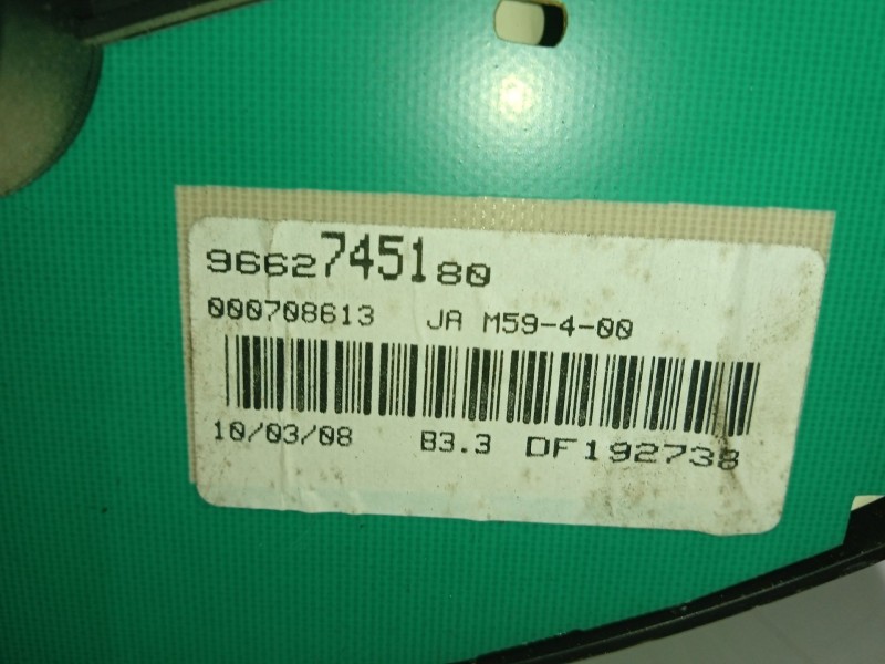 Recambio de cuadro instrumentos para citroën berlingo 1.9 d multivolumen referencia OEM IAM 9662745180  