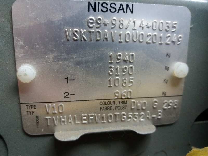 nissan almera tino (v10m) 2.2 dci diesel cat   |   0.00 - ... | 2000 | 112 cv / 82 kw del año 2000