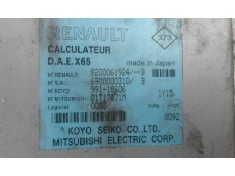 Recambio de modulo electronico para renault clio ii fase ii (b/cb0) expression   |   0.01 - ... | 2001 | 75 cv / 55 kw referenci