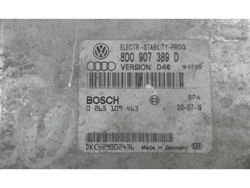 Recambio de centralita motor uce para audi a4 berlina  (b5)    |   0.99 - 0.00 | 1999 - 2000 referencia OEM IAM 0265109463 8D090