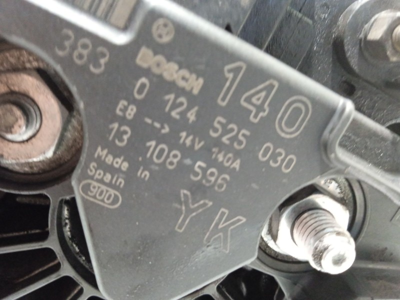 Recambio de alternador para opel signum elegance referencia OEM IAM 13108596 0124525030 