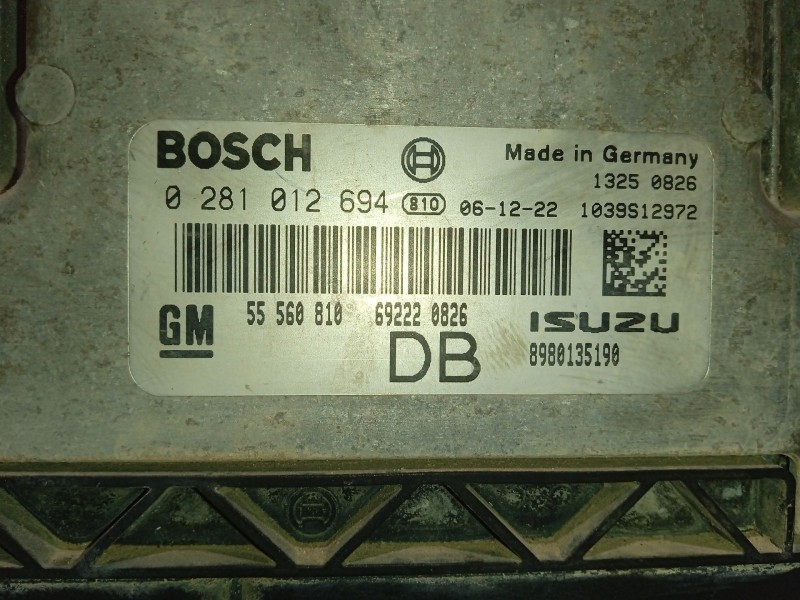 Recambio de centralita motor uce para opel astra gtc sport referencia OEM IAM 55560810 0281012694 