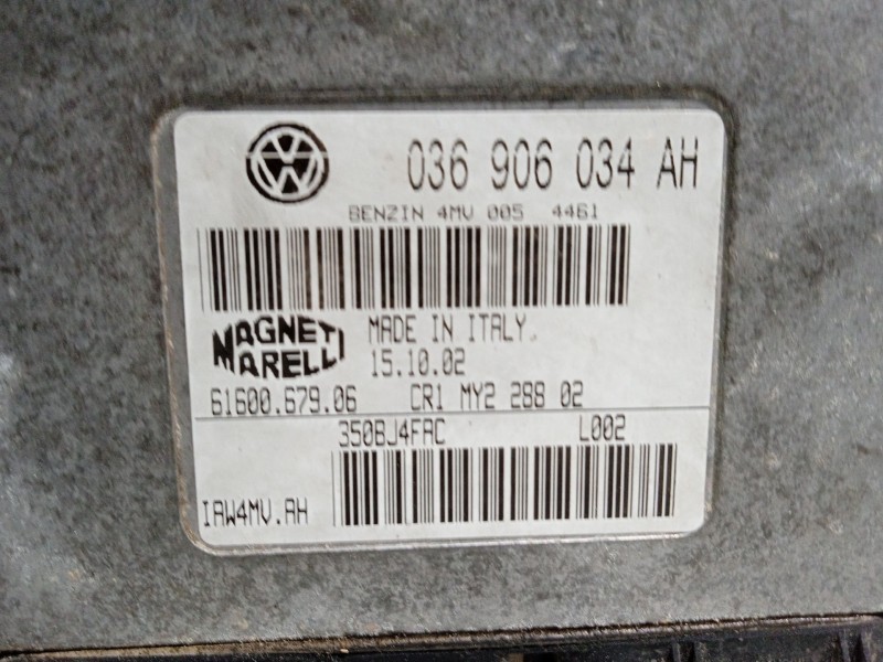 Recambio de centralita motor uce para seat ibiza (6l1) referencia OEM IAM 036906034AH 6160067906 350BJ4FAC