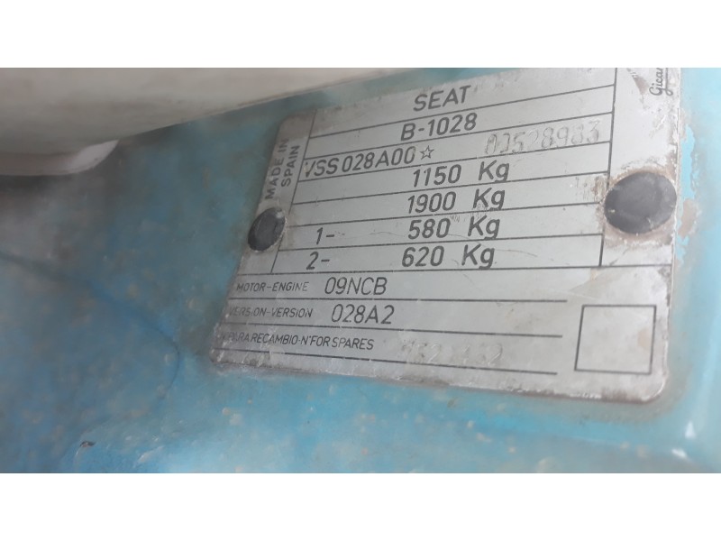 seat marbella ce   |   06.95 - ... | 1995 | 39 cv / 29 kw del año 1995