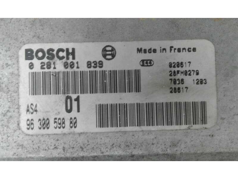 Recambio de centralita motor uce para peugeot 106 (s2) kid d   |   12.96 - 12.96 | 1996 - 1996 | 57 cv / 42 kw referencia OEM IA